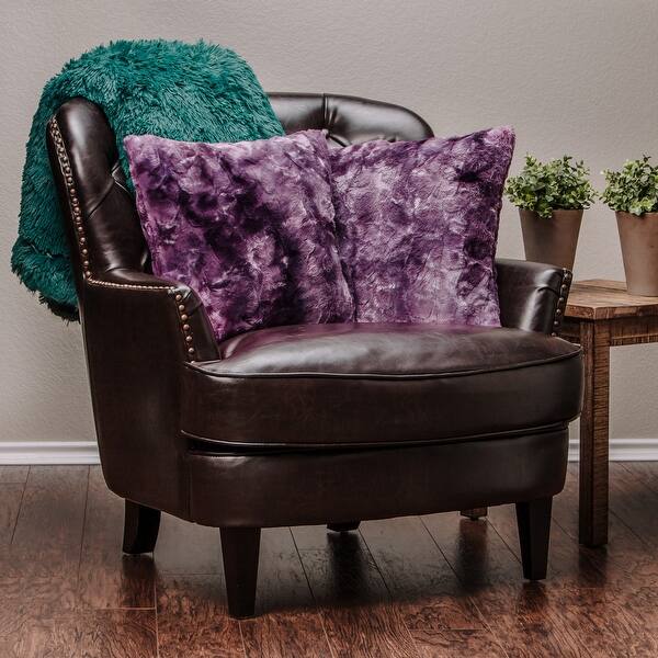 slide 1 of 38, Chanasya Faux Fur Wolf Throw Pillow Cover Pair (Set of 2)
