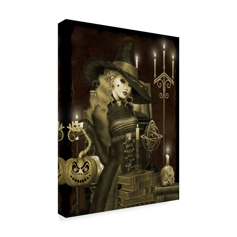 Jean Plout 'Halloween Graveyard 5' Canvas Art
