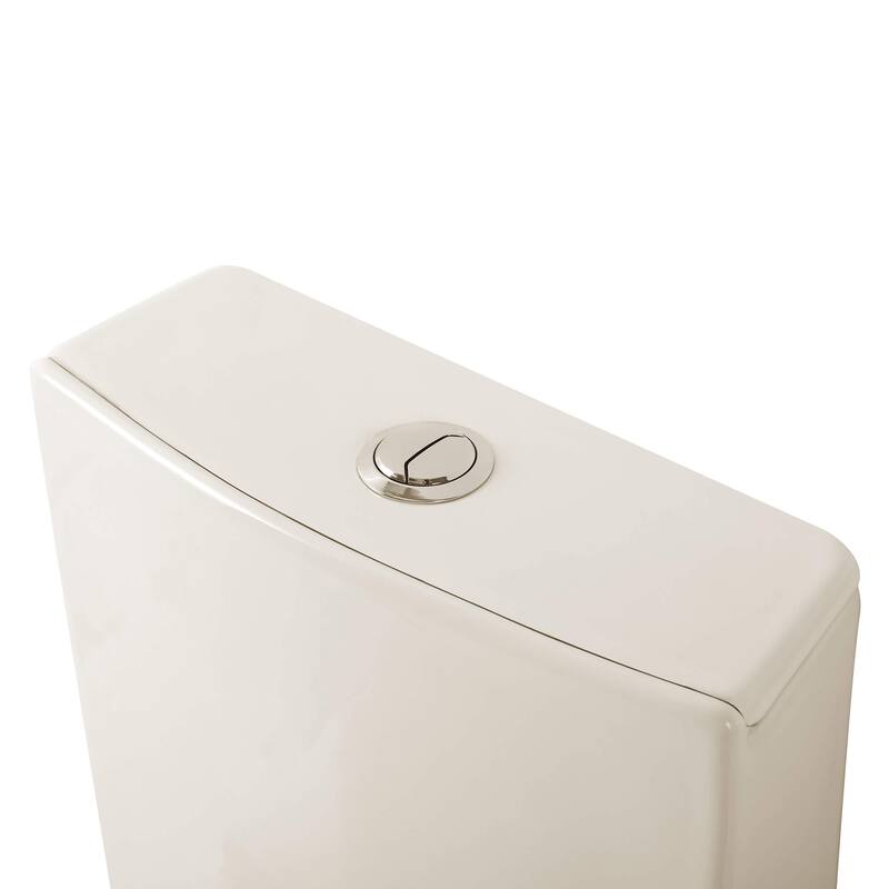 Fine Fixtures Dual-Flush Elongated One-Piece Toilet with High Efficiency Flush
