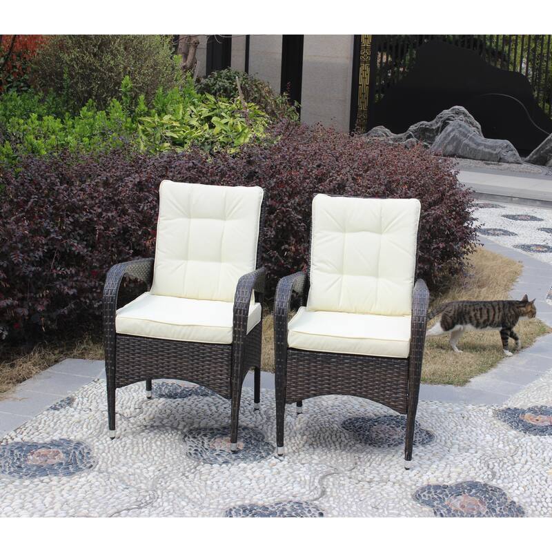 Parson Accent Wicker Chairs