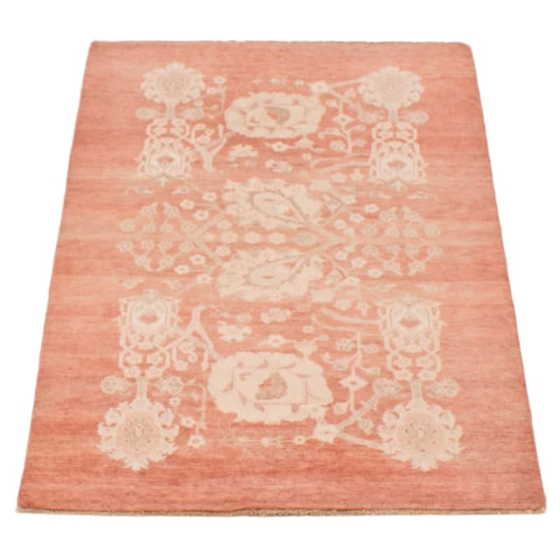 ECARPETGALLERY Hand-knotted Peshawar Finest Copper Wool Rug - 3'1 x 4'11
