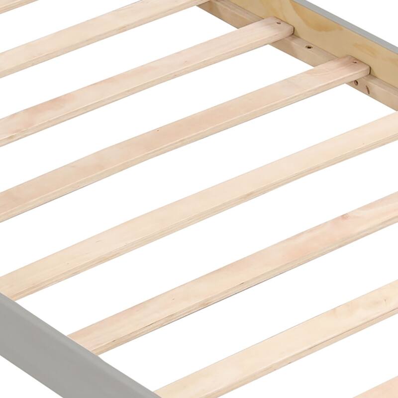 Contemporary Multifunctional Twin Size Wooden Platform Bed Frame