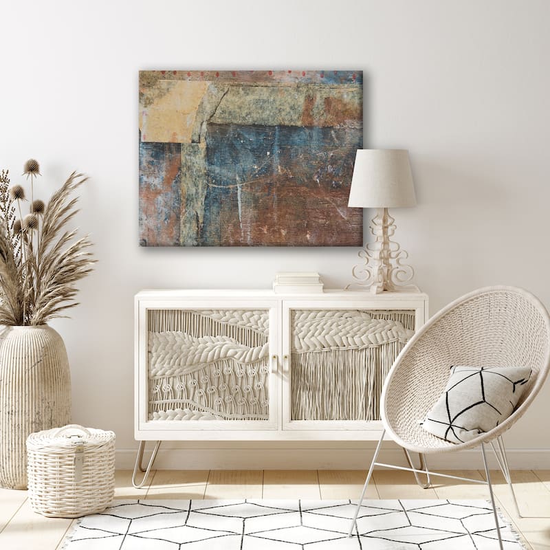 Abstract ABS XIII' Modern Rustic Canvas Wall Art