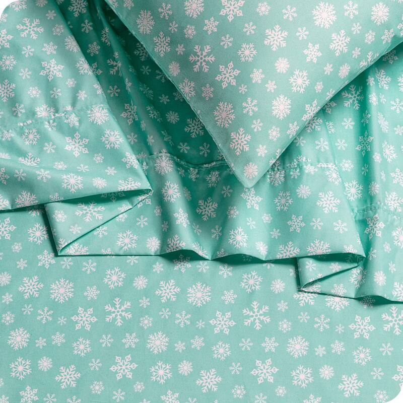 Bare Home Double Brushed Deep Pocket Printed Sheet Set