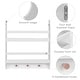 preview thumbnail 7 of 6, COSTARS 2-Tier Hanging Bookshelves for Wall Decor and Storage, Floating Book Shelves with Hooks, Wall Mounted Baby Book Shelf