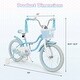 preview thumbnail 3 of 8, Gymax 18'' Kids Bike Toddler Bicycle w/Training Wheels Hand & Coaster - 18'' Blue