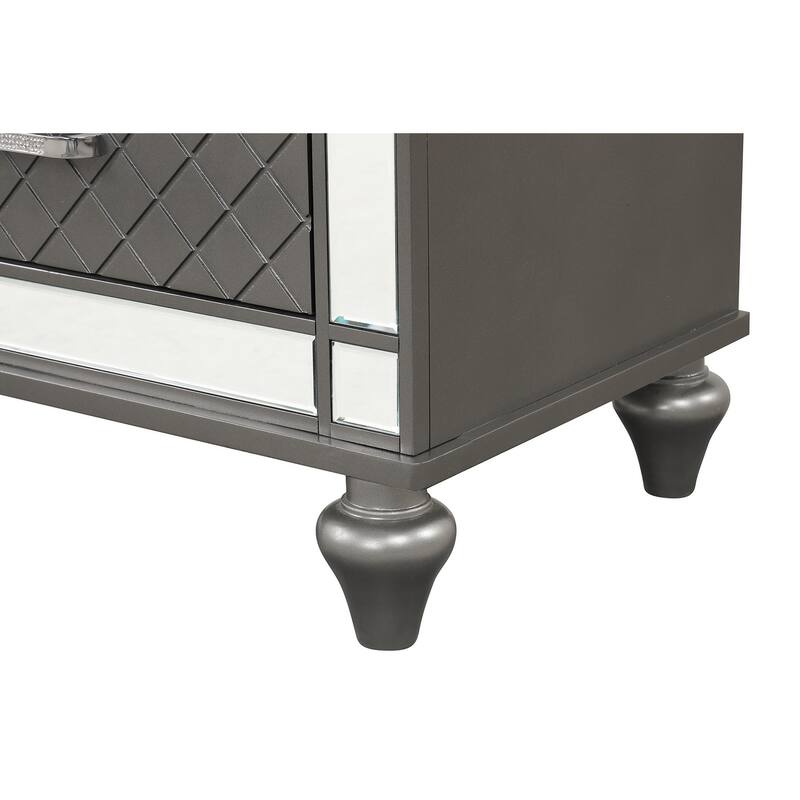 Livorno Gunmetal 6-Drawer 62 in. W Dresser