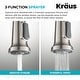 preview thumbnail 88 of 139, Kraus Britt Commercial 3-Function 1-Handle Pulldown Kitchen Faucet
