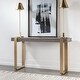 preview thumbnail 3 of 4, Rectangular Console Table with Strap Legs - 60" - Gray and Gold