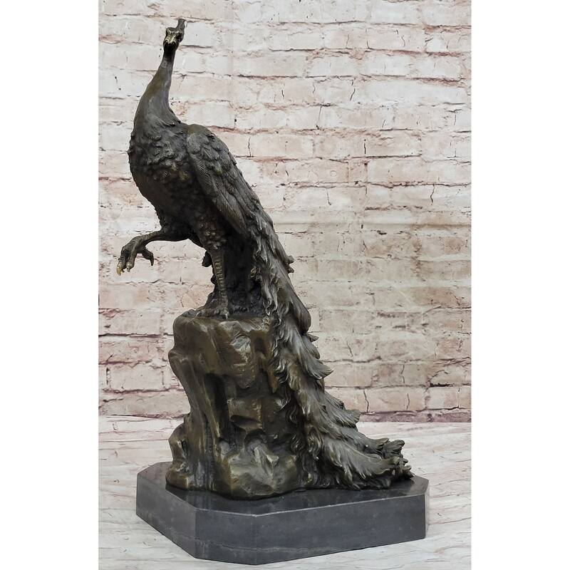 Hand Made Original Milo Pea Bronze Sculpture Bird Statue Figurine Figure