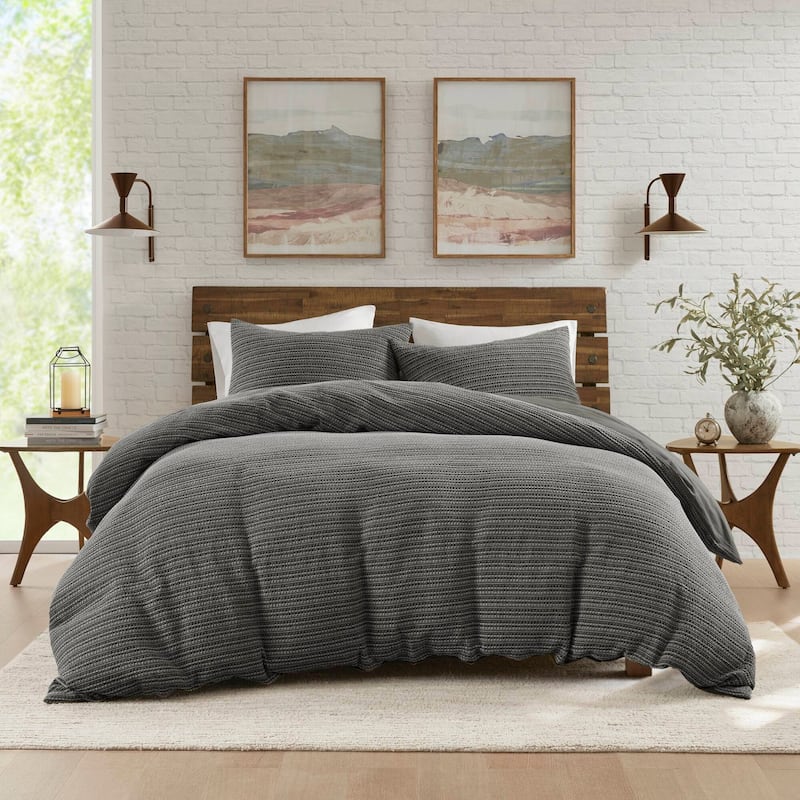 Woolrich Lyon Waffle Washed Duvet Set
