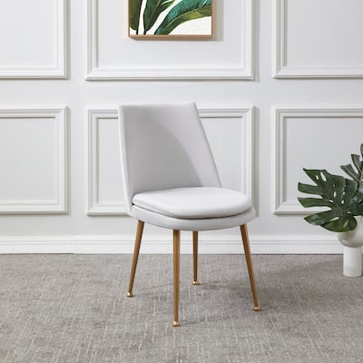 SAFAVIEH Couture Engeltje Upholstered Dining Chair - 20 In W x 22 In D x 33.5 In H - 20Wx22Dx34H