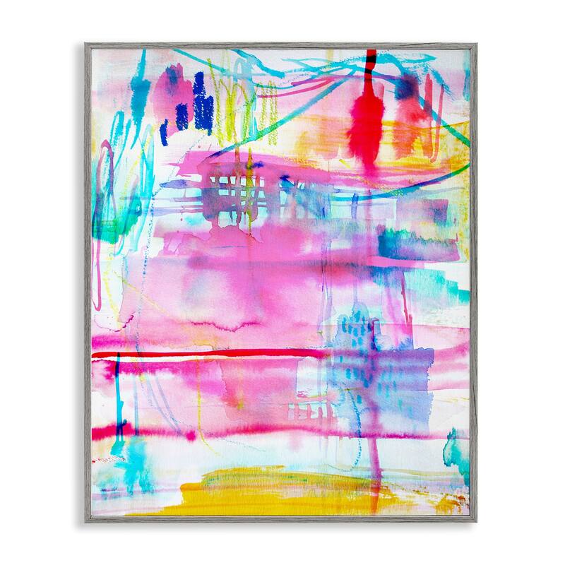 Stupell Picnic Party Composition Framed Giclee Art Design By Gemma Bardot - 11 x 14 - Grey