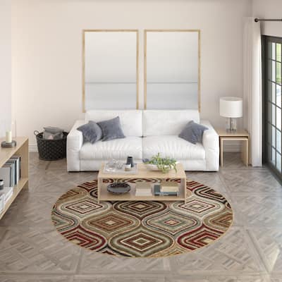 Hamilton Modern & Contemporary Geometric Indoor Area Rug - 7'10 x 7'10