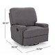 preview thumbnail 14 of 12, Crockett Traditional Glider Recliner with Swivel by Christopher Knight Home
