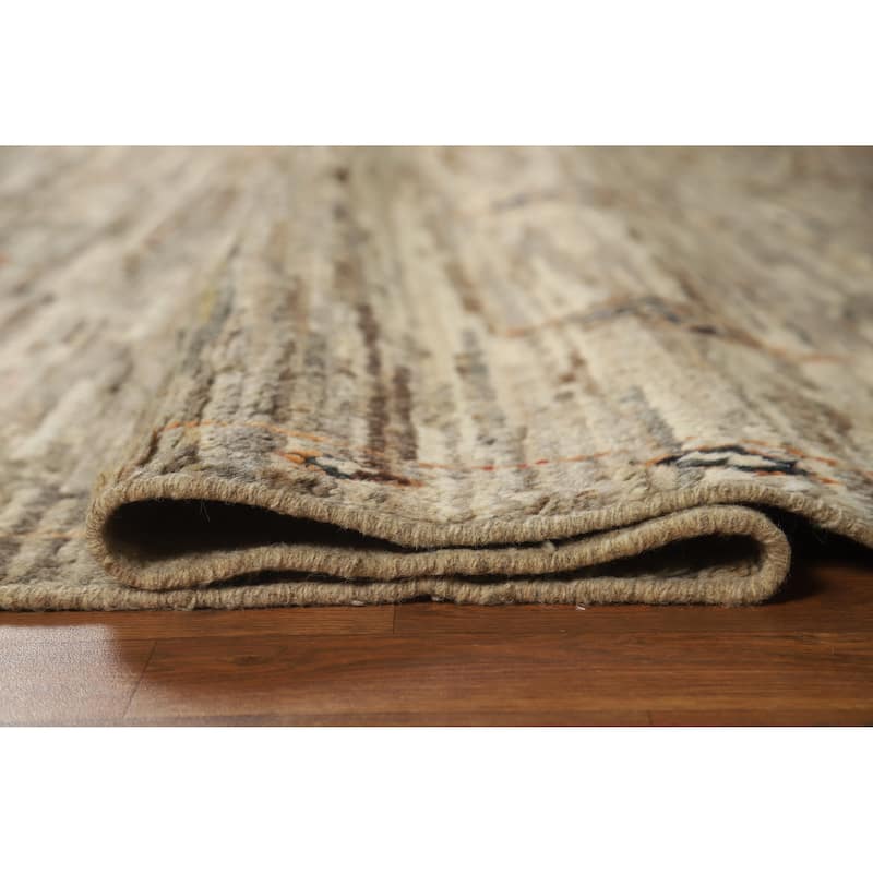 Moroccan Oriental Area Rug Handmade Living Room Wool Carpet - 7'3" x 9'7"