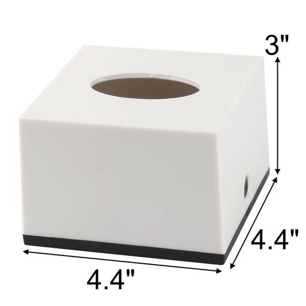 Square tissue deals box dimensions