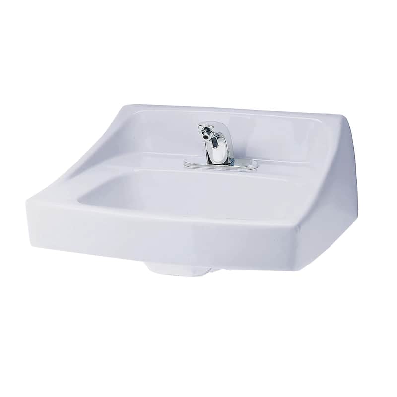 TOTO LT307R Single Hole Mount Commercial Wall-Hung 20-7/8" x 18" - Cotton