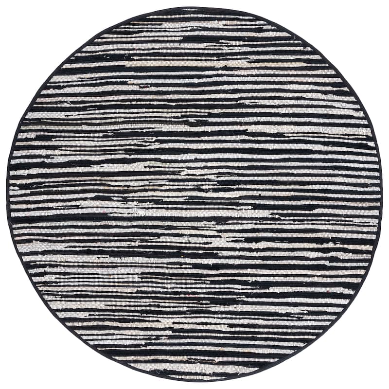 SAFAVIEH Handmade Rag Rug Sevim Casual Stripe Cotton Rug
