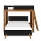 preview thumbnail 7 of 21, Max & Lily Mid-century Twin over Full L-shaped Bunk Bed with Ladder