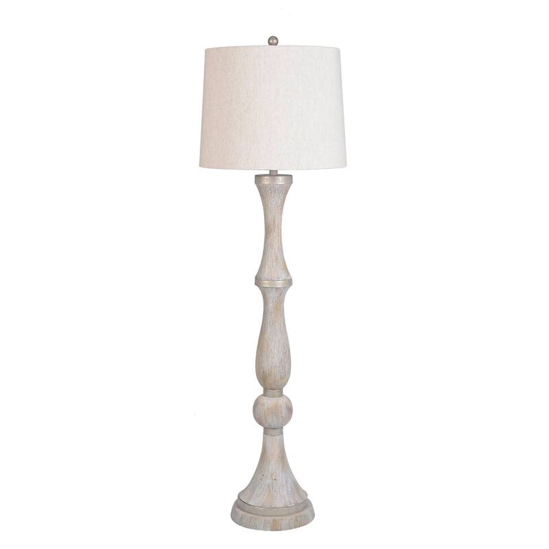 Polyresin 60" Floor Lamp - Brown