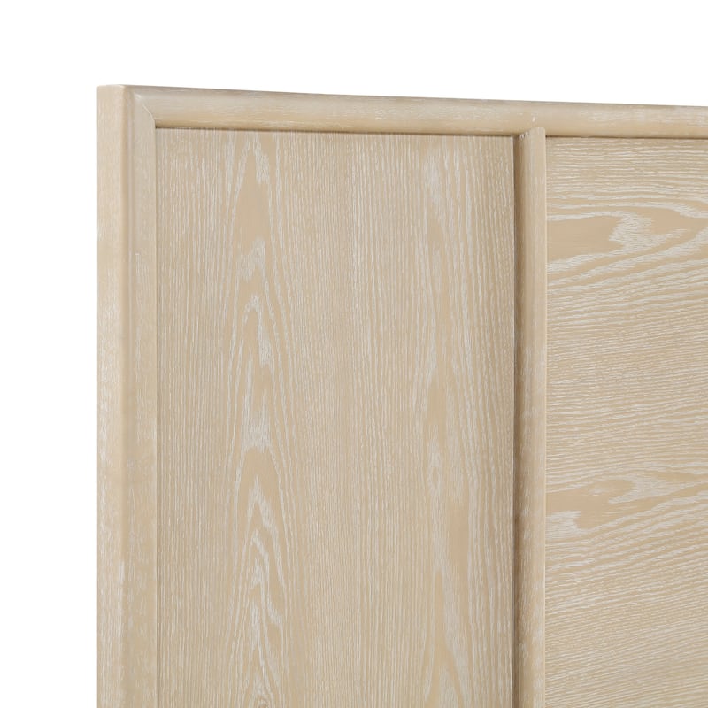 Light Brown Finsh Panel Bed 1pc