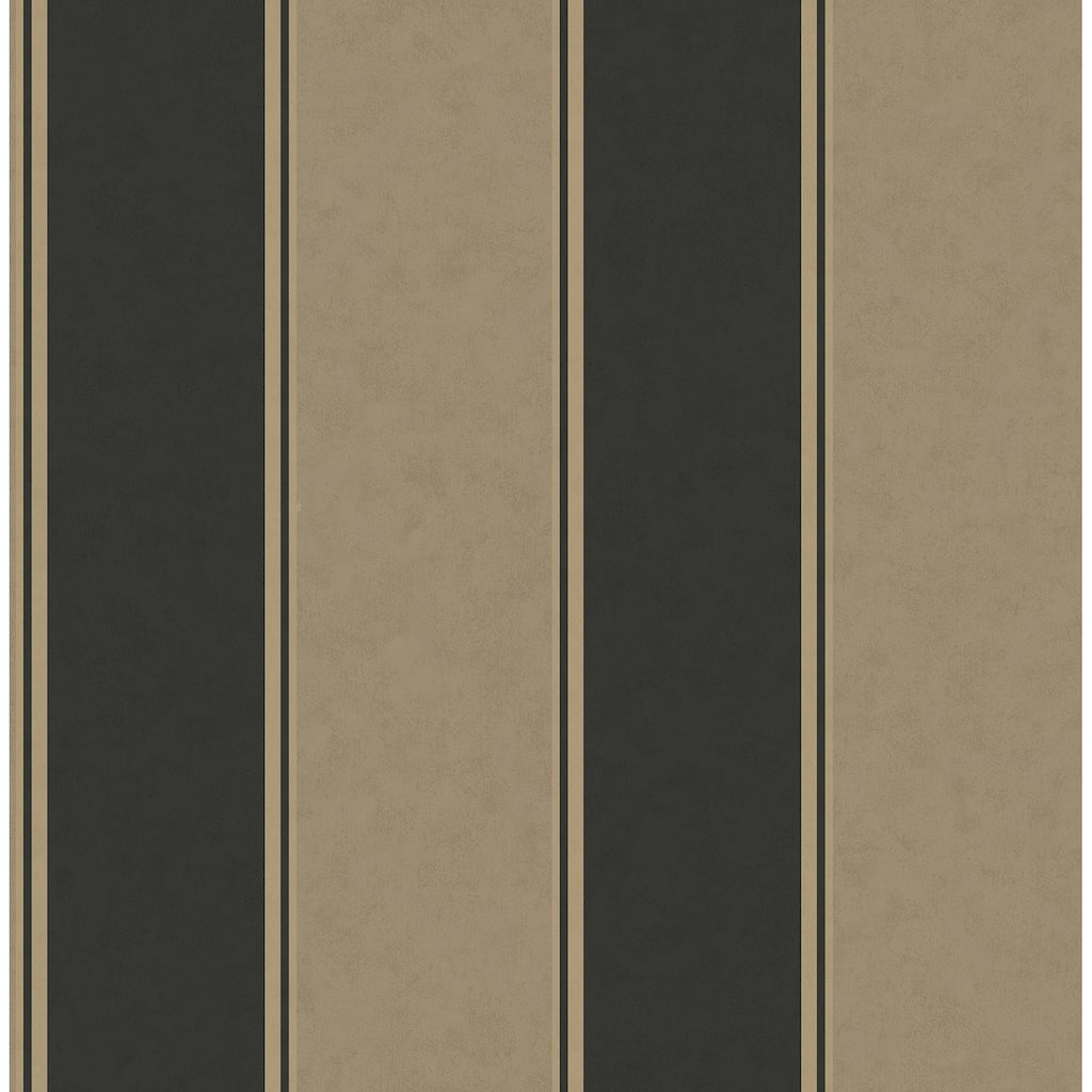 Brewster Rydia Black Stripe Wallpaper