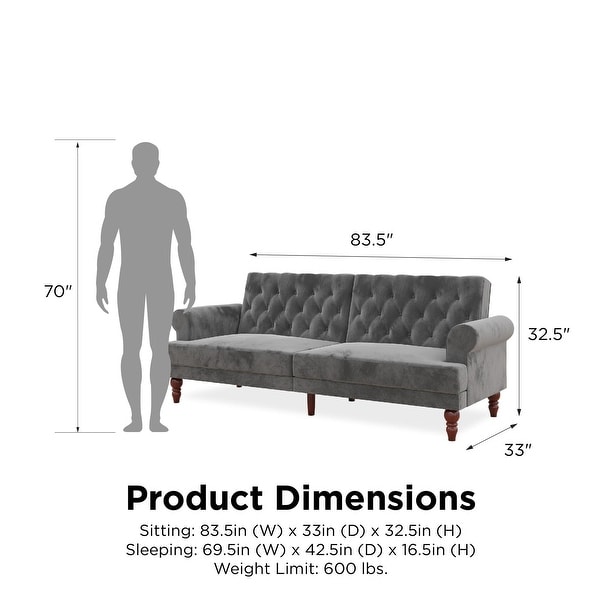 Novogratz upholstered top cassidy futon