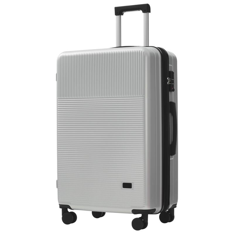 Luggage Sets 5 Piece with Half-opening, Hardside Carry On Suitcase Set with Double Spinner Wheel, with USB Port,TSA Locks