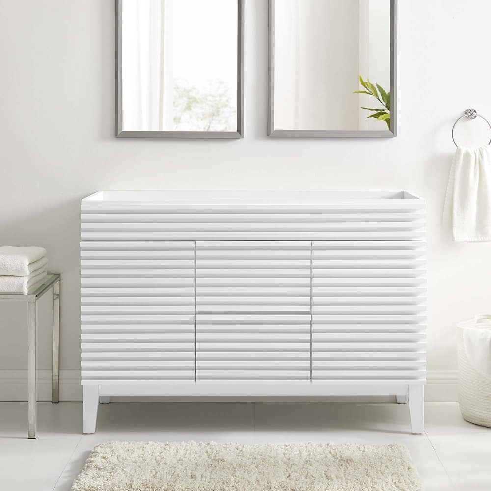 Render 48" Double Sink Compatible (Not Included) Bathroom Vanity Cabinet