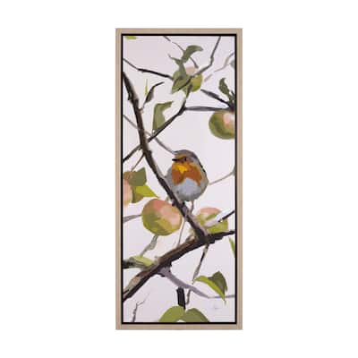 Birds & Apples I Framed Canvas Art Print