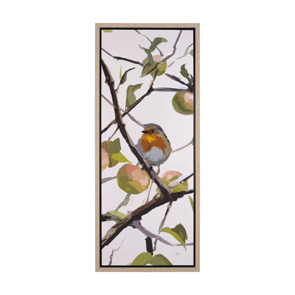 Birds & Apples I Framed Canvas Art Print