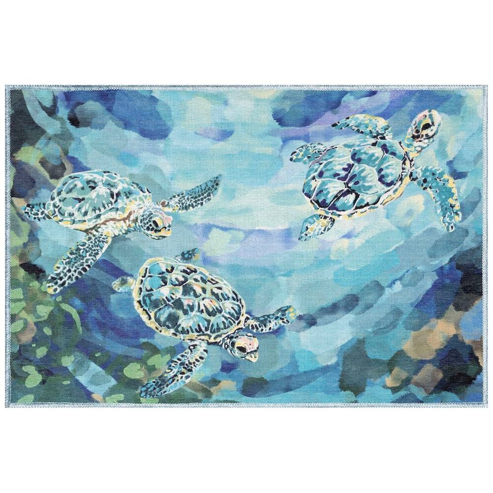 Liora Manne Impressions Seaturtles Indoor/Outdoor Mat