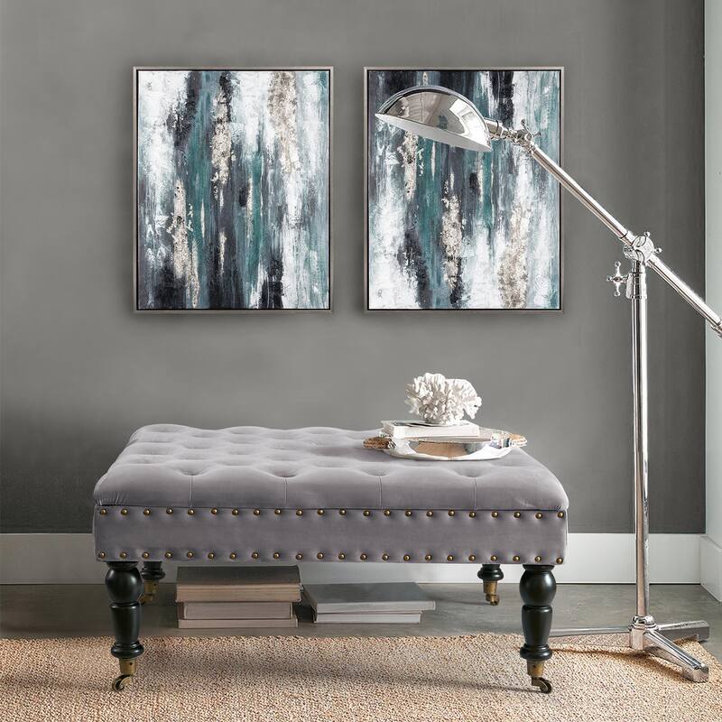 Home Soft Things Supersoft Tufted Coffee Table Ottoman - 33" x 33" x 18"