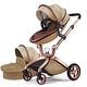 preview thumbnail 3 of 11, Hot Mom Stylish Baby Stroller: F22 Height-Adjustable Seat and Reclining Baby Carriage CCD