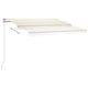 preview thumbnail 4 of 10, vidaXL Freestanding Manual Retractable Awning 118.1"x98.4" Cream