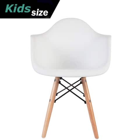 Modern Kids Toddler Chair Armchair With Arms Natural Wood Legs Dowel Eiffel Kitchen Bedroom Desk Montessori School