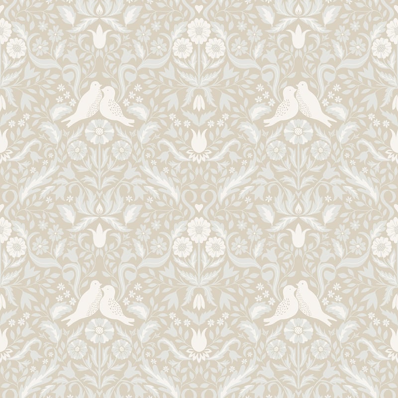 A-Street Prints Niki Beige Country Kitsch Wallpaper