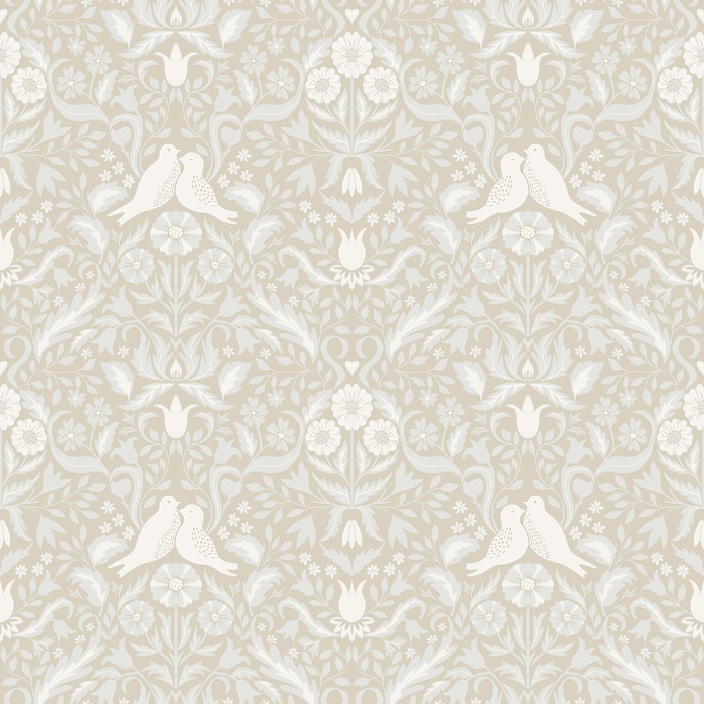 A-Street Prints Niki Beige Country Kitsch Wallpaper