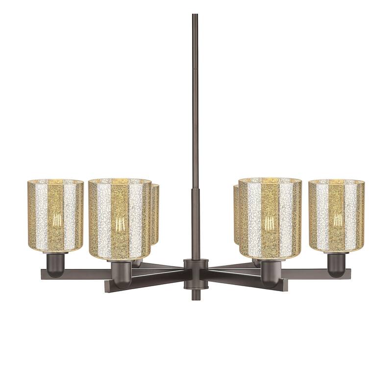 Innovations Lighting 716-6CR-11-35 Cobbleskill Chandelier Cobbleskill - Oil Rubbed Bronze / Mercury