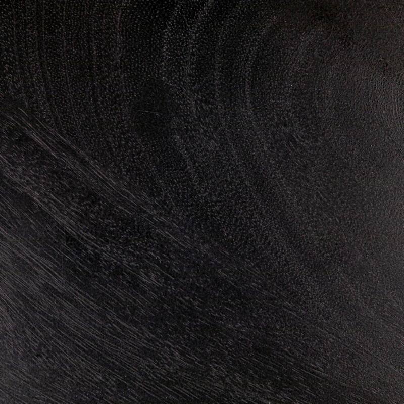 Mango Wood Bulbed Pedestal End Table - 18.0"L x 18.0"W x 18.0"H