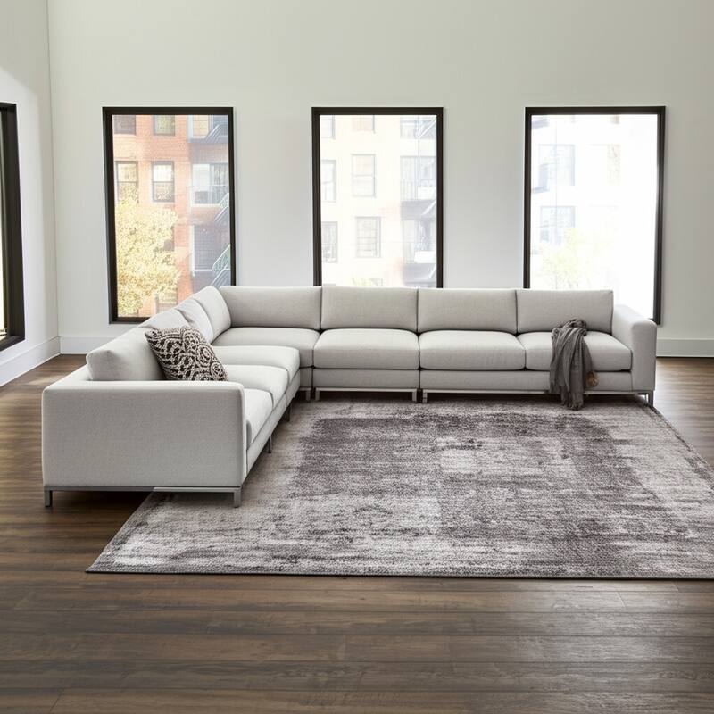 HomeRoots Abstract Industrial Rectangle Area Rug - 144.00 in. x 108.00 in.  x 1.00 in.