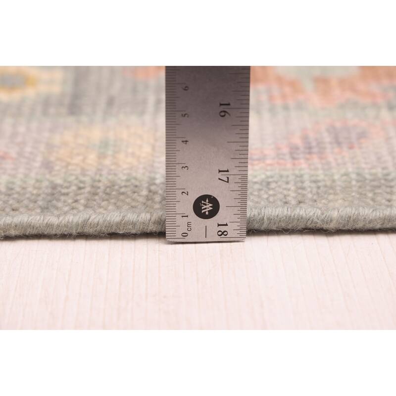 ECARPETGALLERY Hand-knotted Modern Oushak Sage Wool Rug - 7'10 x 9'10