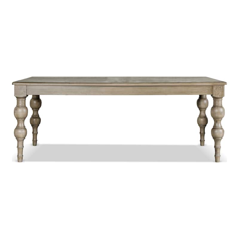 Furniture of America Trenden Modern Farmhouse Light Washed Solid Wood 78-inch Dining Table