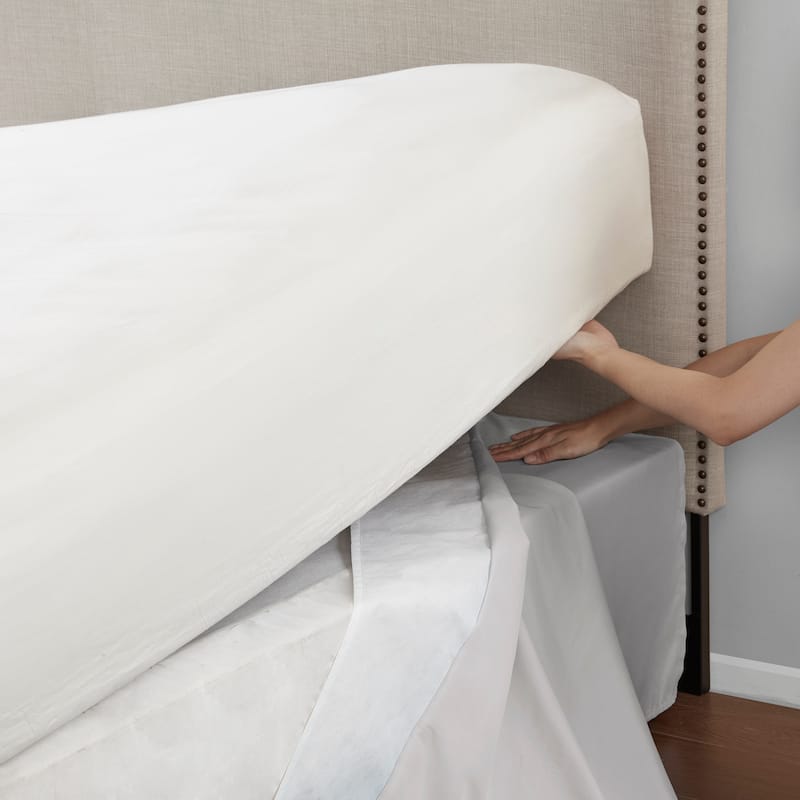 Madison Park Simple Fit Wrap Around Adjustable 26-inch Drop Bedskirt
