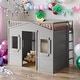 preview thumbnail 2 of 15, Modern Twin Size House Loft Bed With Ladder and Guaranteed, Health and Comfort, Sturdy Construction & Unique Design, Gray