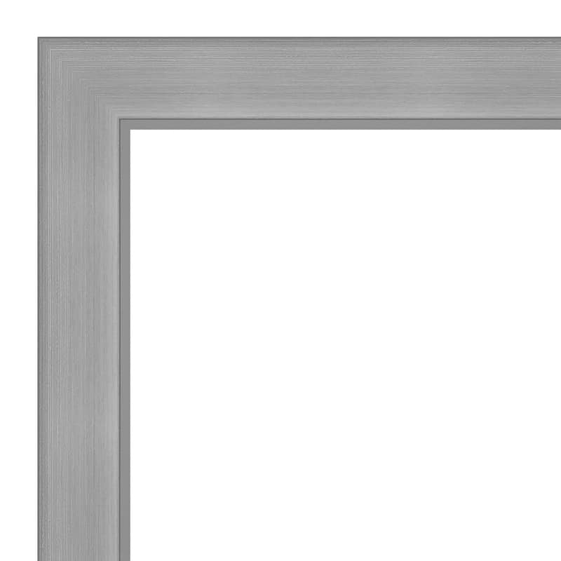 Vista Brushed Nickel Framed Grey Corkboard Bulletin Board