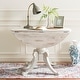 preview thumbnail 8 of 10, SAFAVIEH Forest Antique White Round Drop Leaf Dining Table - 43.3' x 43.3' x 30.7' Antique White