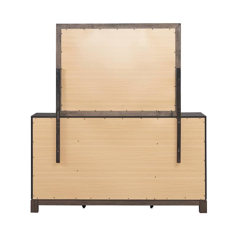 Liberty Furniture Modern Edge Upholstered Bed, Dresser & Mirror, Chest, Night Stand - King or Queen