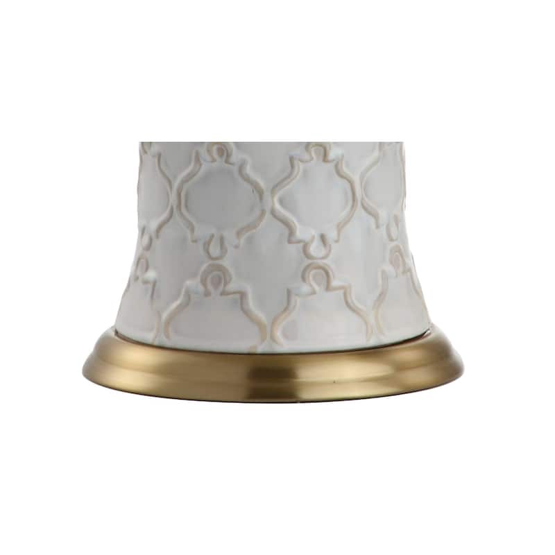 Julian 29" Ceramic LED Table Lamp, Cream by JONATHAN Y